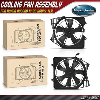 #ad Left amp;Right Radiator amp; AC Condenser Cooling Fan Assy for Honda Accord Acura TLX $133.99