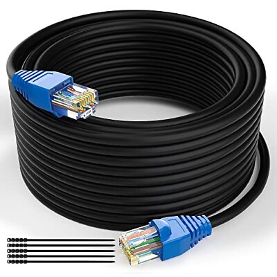 #ad Outdoor Cat 6 Ethernet Cable Waterproof Network Internet Direct Burial 25 300f $18.81