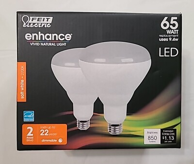#ad Feit Electric 65W BR40 LED Flood Light Bulb 850 Lumens BR40DM 927CA 2 $16.88
