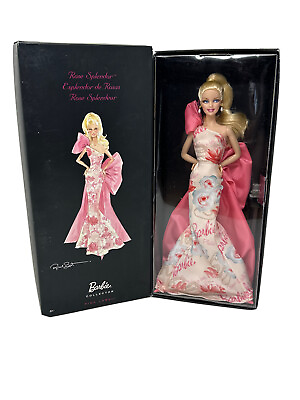 #ad NEW 💐”Rose Splendor” BARBIE Collector Robert Best Pink Rose Dress Avon NRFB $42.92