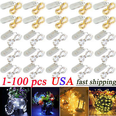 #ad 6.6FT Battery Operated Mini LED Copper Wire String Fairy Lights Xmas Decor Lots $52.00