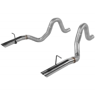 #ad 15820 Flowmaster Set of 2 Tail Pipes Sedan for Ford Mustang 1986 1993 Pair $419.95