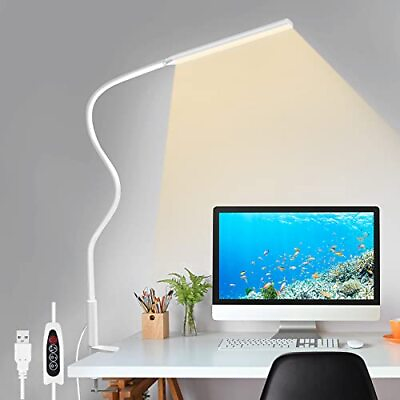 #ad Led Desk Lamp Swing Arm Table Lamp With Clamp Flexible Gooseneck Task Lamp Eyeca $56.04