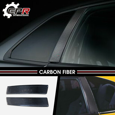 #ad Carbon Fiber B Pillar Cover AddOn Trim BodyKits For Nissan Skyline R34 GTR GTT $239.00