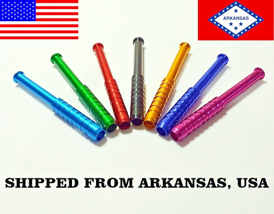 #ad 3quot; Metal One Hitter Bat Herb Smoking Pipe MULTICOLOR SHIPPED FROM ARKANSAS USA $4.65