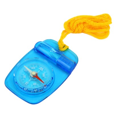 #ad Skywalker Lanyard Compass with Safety Whistle Blue Compass with Orange Lanyard $5.99