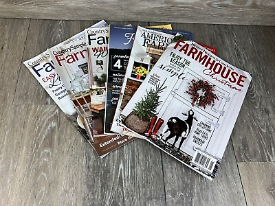 #ad Farmhouse Magazine Lot Of 6 $11.99