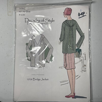 #ad Vintage Decades of Style Pattern 2803 Bridge Jacket $9.99