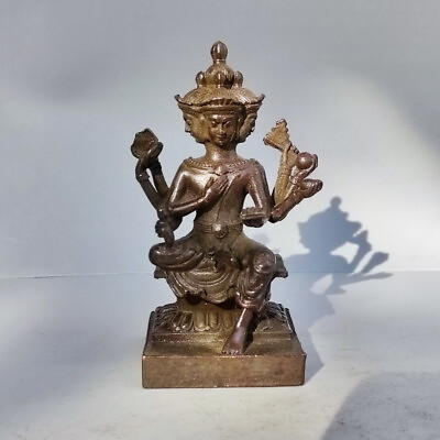 #ad Blessing Collection bronze buddha tibetan statue figure art table decor gift $24.00