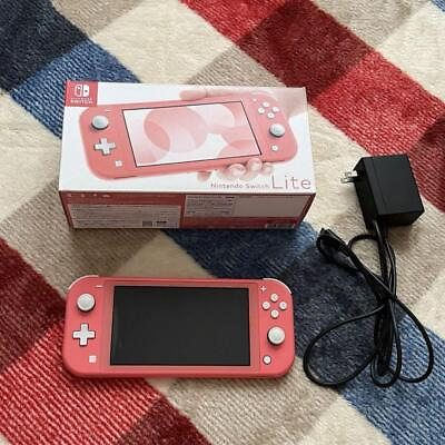 #ad Switch Lite Coral Japanese version Nintendo Console Mint Region Free $163.00