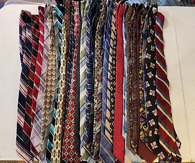 #ad Men’s Modern Vintage Neck Tie Lot Of 25 For Wear or Craft Or Reselling $18.00