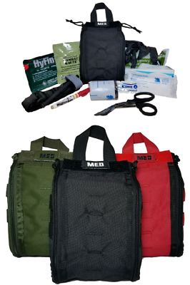 #ad ELITE FIRST AID Patrol Trauma Kit LvL 2 STOCKED Tactical First Responder EMS $145.77
