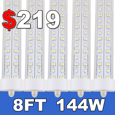 #ad 12Pc T8 8FT Led Tube Light Bulbs FA8 Single Pin 144W 8Foot Led Shop Light 6500K $219.00