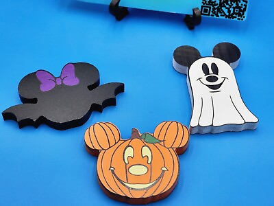 #ad Mickey Mouse 3 Piece Halloween Table Top Decor $15.00