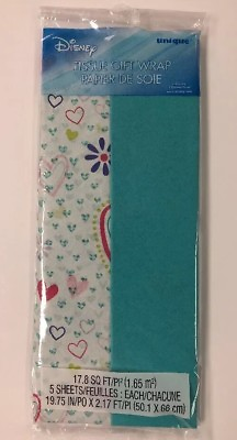 #ad Disney Doc McStuffins Party Supplies Gift Wrap Heart Tissue Paper Disney Jr NIP $4.99