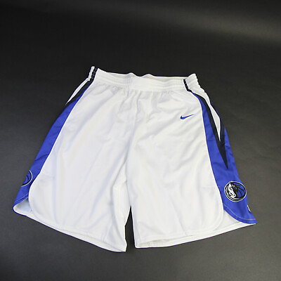 #ad Dallas Mavericks Nike NBA Authentics Practice Shorts Men#x27;s White Blue Used $23.00