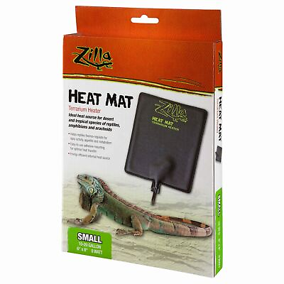 #ad Zilla Terrarium Heat Mats Small 6quot; x 8quot; 10 20 Gallon 8 Watt New $12.95