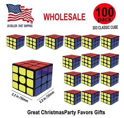#ad 100 PCS Cube Toy Game Toy Classic Magic Puzzle School Kid Party Gift $94.99