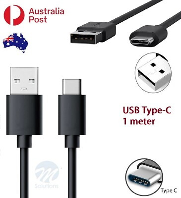 #ad Power Up Your Devices with Our Premium Type C Black 1m Data Cable For Samsung. AU $6.49