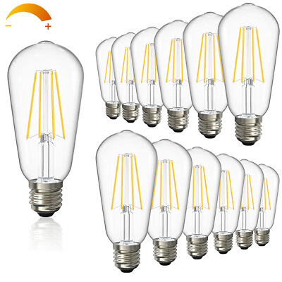 #ad 12 Bulb E26 LED Edison Bulbs 60W Equivalent 2700K Dimmable Vintage Bulb 800LM US $43.48