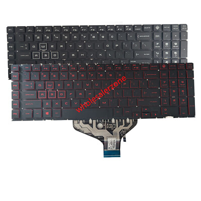 #ad US Red RGB colorful Backlit Keyboard For HP Omen 17 CB*** 17 CB0020NR laptop $34.99