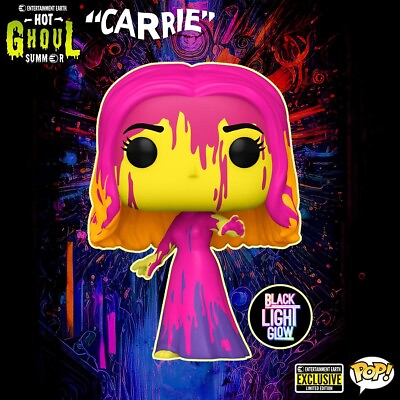 #ad FUNKO • CARRIE Blacklight • Movies • Horror • EE Exclusive • w Pro • Ships Free $19.99