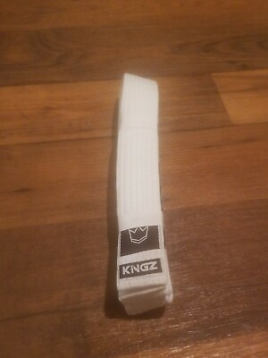 #ad Kingz Traditional High Quality white Belt Martial Arts Size 2M NEW $10.50