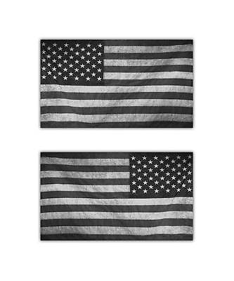 #ad Subdued American Flag Sticker Military USA Helmet Army Navy USAF Decal 2 pack $12.99