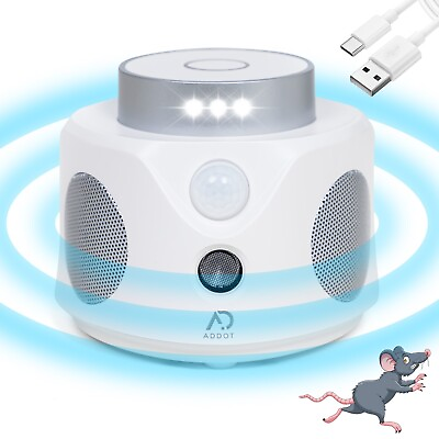 #ad New upgraded Super Strong Ultrasonic Auto Detect Pest Rodent Mouse Repellent $21.99