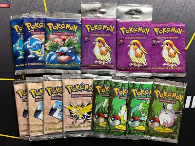 #ad Pokemon TCG Premium Mystery Pack 6 Booster Packs Vintage Modern Sets Inserts $65.10