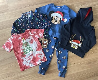 #ad Bundle of Boys Size 3T Clothes Total of 5 Pieces Christmas Holiday Theme￼ New $39.95