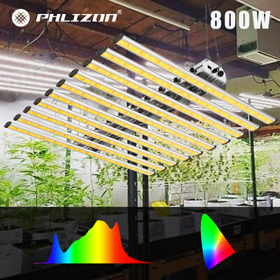 #ad PHLIZON 360W 800W PRO Spider LED Full Spectrum Grow Light for Hydroponics Indoor $439.44