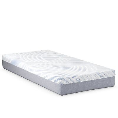 #ad 10quot; Twin XL Cooling Adjustable Bed Memory Foam Mattress w 32% Ice Silk Cover $319.99