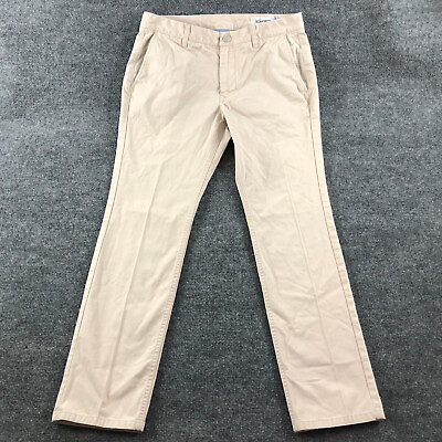 #ad Bonobos Tailored Slim Pants Mens 32 Beige Washed Chinos Cotton Straight 32x29 $8.99