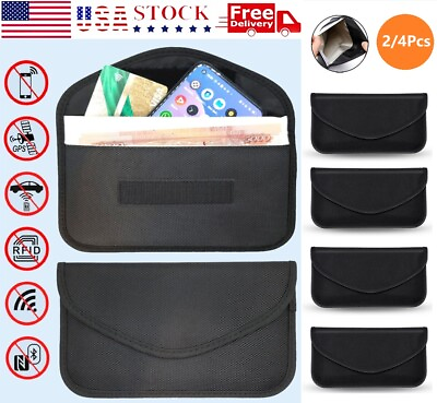 #ad 4x Signal Shield Pocket Phone Privacy Protection Car Key Signal Interference USA $14.99