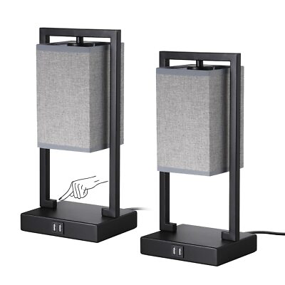 #ad #ad Desk Lamp Set of 2 for Bedroom Table Lamp for Living Room with Touch Control... $79.31