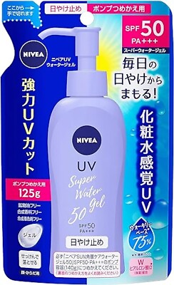 #ad NIVEA SUN Super Water Gel Sunscreen For Refill SPF50 PA 125g Japan $10.00