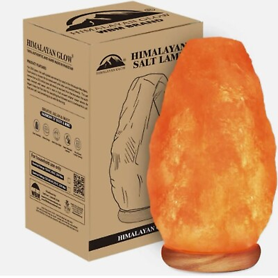 #ad WBM Himalayan Glow 1002 Orange 15W Corded Hand Carved Air Purifying Salt Lamp $15.39