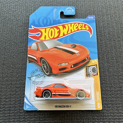 #ad Hot Wheels #x27;95 Mazda RX 7 Factory Fresh Orange Mazda Speed Turbo Stripes $19.95