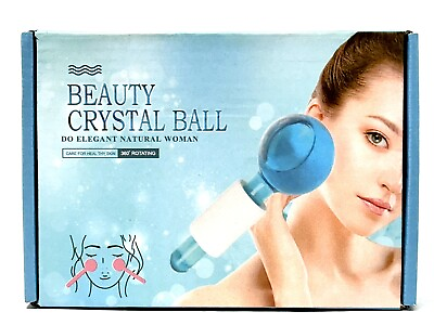 #ad BEAUTY CRYSTAL PINK BALL AUTHENTIC FACIAL ICE GLOBES FOR FACE BRAND NEW SEALED $23.90