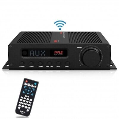 #ad Pyle Compact 5 Channel Bluetooth Amplifier Hi Fi Amp Receiver w HDMI FM Radio $96.99