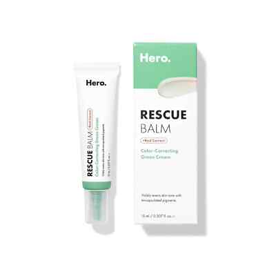 #ad Hero Cosmetics Rescue Balm Red Correcting Green Color 15ml New in Box $9.25