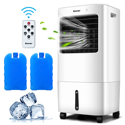 #ad Evaporative Portable Air Cooler Fan amp; Humidifier w Remote Control 7.5 Timer $99.99