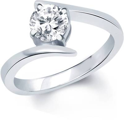 #ad Ring Round 14K White Gold Engage White Diamond IGL Certified 1.70 Cart $284.05