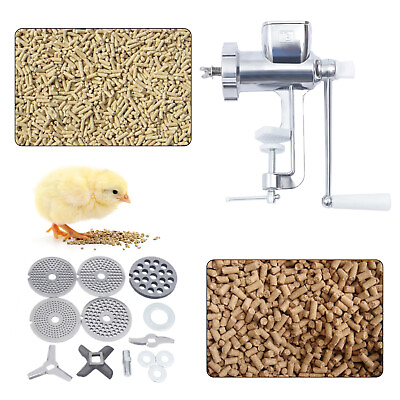 #ad Manual Animal Food Pellet Mill Home Birds Fishing Bait Granulator DIY Feed Maker $67.83