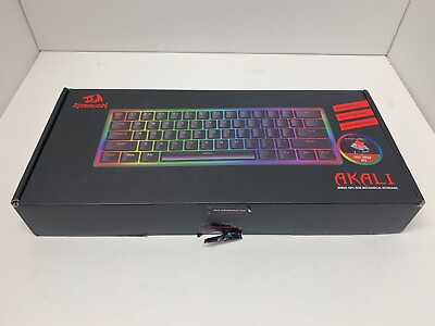 #ad red dragon AKALI K642 RGB Black Mechanical 60% keyboard C $45.00
