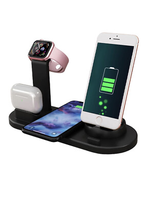 #ad 4 in 1 Wireless Charging Station. iPhone And Samsung Charging Station. $12.99