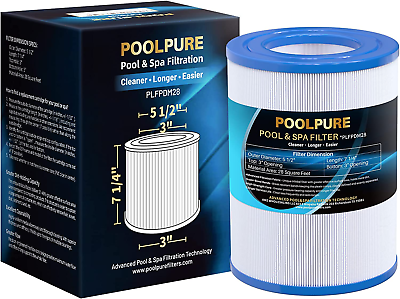 #ad POOLPURE PDM28 Spa Filter Replaces Aquarest Dream Maker 461273 Hot Tub Filter $70.56