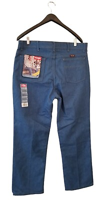 #ad Wrangler Stretch Men#x27;s Jeans Flex Fit Waist Light Wash Size 38x30 $40.00