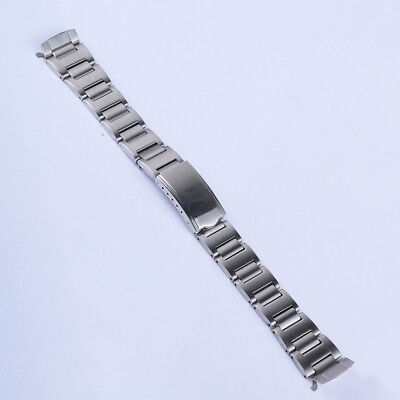#ad #ad 19mm Vintage Steel Hollow Curved Watchband for SKX 6139 6002 6000 6001 chrono $24.87